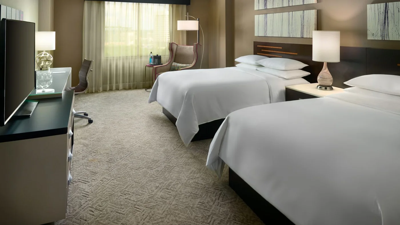 Two queen beds room